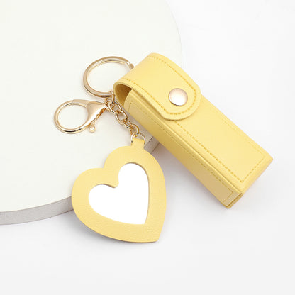 Glass Mirror Keychain Pendant Cross-border Pu Love Lipstick Pack O1CN01Vd7FvI25rEiDMDPfl  4164647579 0 cib