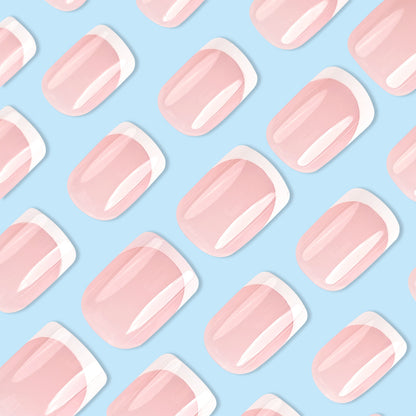 Simple White French Fake Nails O1CN01Ve8ykO2G1u6l9l9F8  3317688956 0 cib