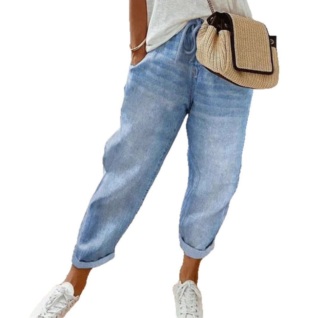 Women's Floral Print Fashion Graffiti Loose Pockets Casual Pants O1CN01WD7Zis1sen37yRDvB  2217696275792 0 cib