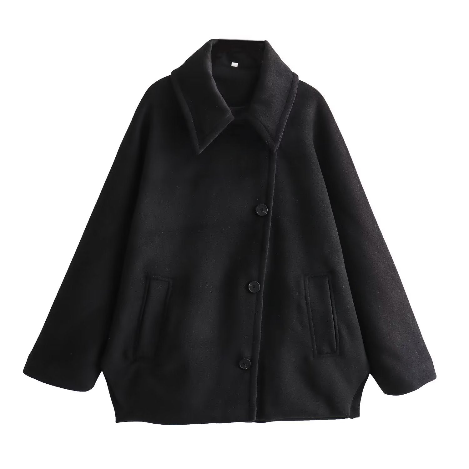 Winter Wool Blend Short Batwing Sleeve Woolen Overcoat Coat O1CN01WJtOrD1UxWKfxlx5M  2215427202584 0 cib
