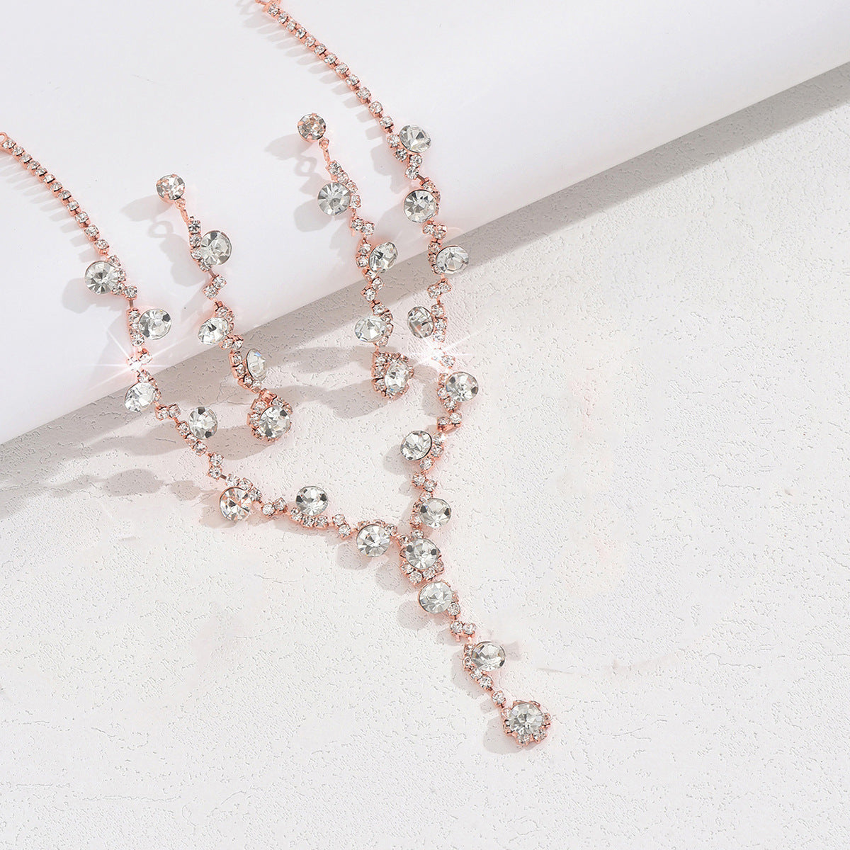 Fashion Crystal Necklace Ear Stud Bracelet Jewelry Accessories O1CN01WWqtdJ1ynqTaecw0W  1988846624 0 cib