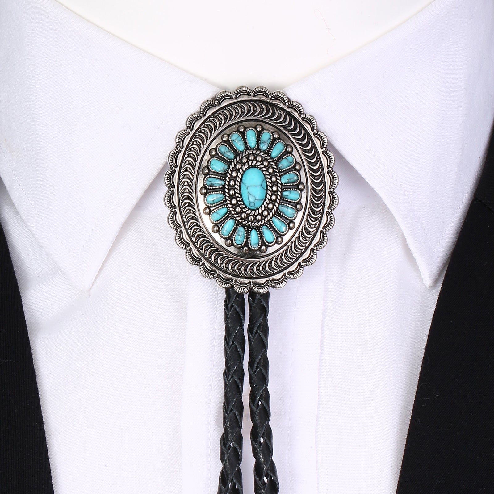 American Indian Western Style Turquoise Carved Bolo Tie O1CN01WesB8o20DJwNgduA5  2191726815 0 cib