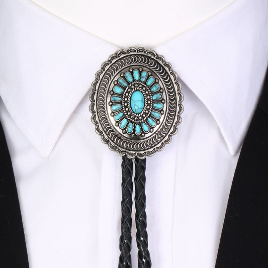American Indian Western Style Turquoise Carved Bolo Tie O1CN01WesB8o20DJwNgduA5  2191726815 0 cib
