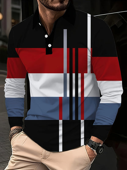 Men's Button Casual Slim Lapel 3D Printed Long Sleeve O1CN01WgYZl91e0ZcYgNKPt  2218449613809 0 cib