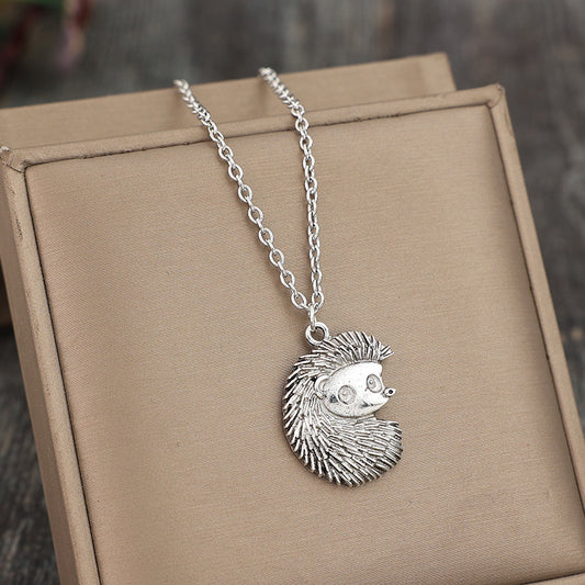 Retro Style Hedgehog Silver Alloy Pendant Necklace O1CN01WmlXeC1i7DsN6ExCU  2219620194365 0 cib