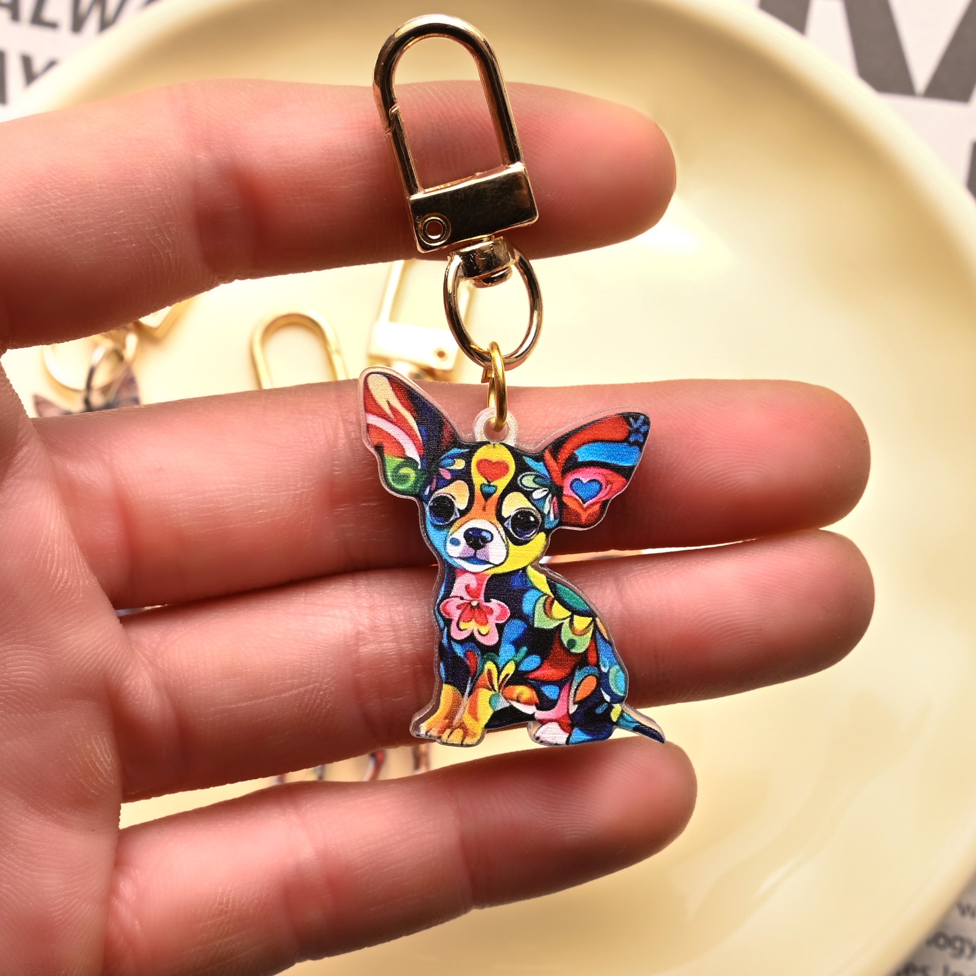 Animal Theme Cartoon Cat Puppy Acrylic Keychain O1CN01X5q9nl1YpyPZdiW7p  2218854153109 0 cib