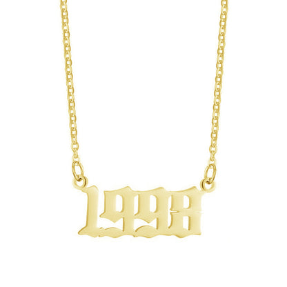 18K Stainless Steel 1990-2020 Year Necklace - HD Wireless Product #12