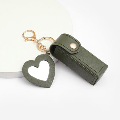 Glass Mirror Keychain Pendant Cross-border Pu Love Lipstick Pack O1CN01YHkjoz25rEiA6M8my  4164647579 0 cib