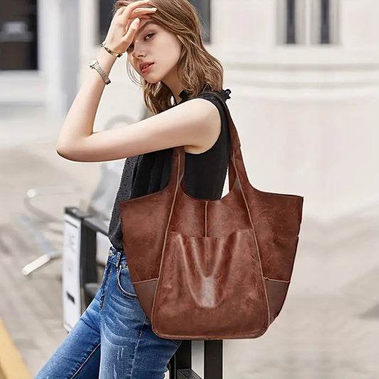 Women's Fashionable Simple Soft Leather Large Capacity Handbag O1CN01YYhaqF1OSTu3omnE8  2378481704 0 cib