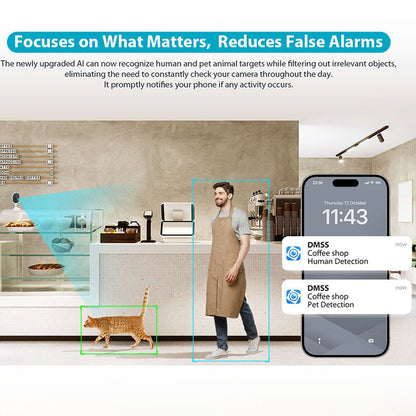 Dahua Indoor 5MP Remote APP Two-way Talk WiFi HD Surveillance Network Camera C5A