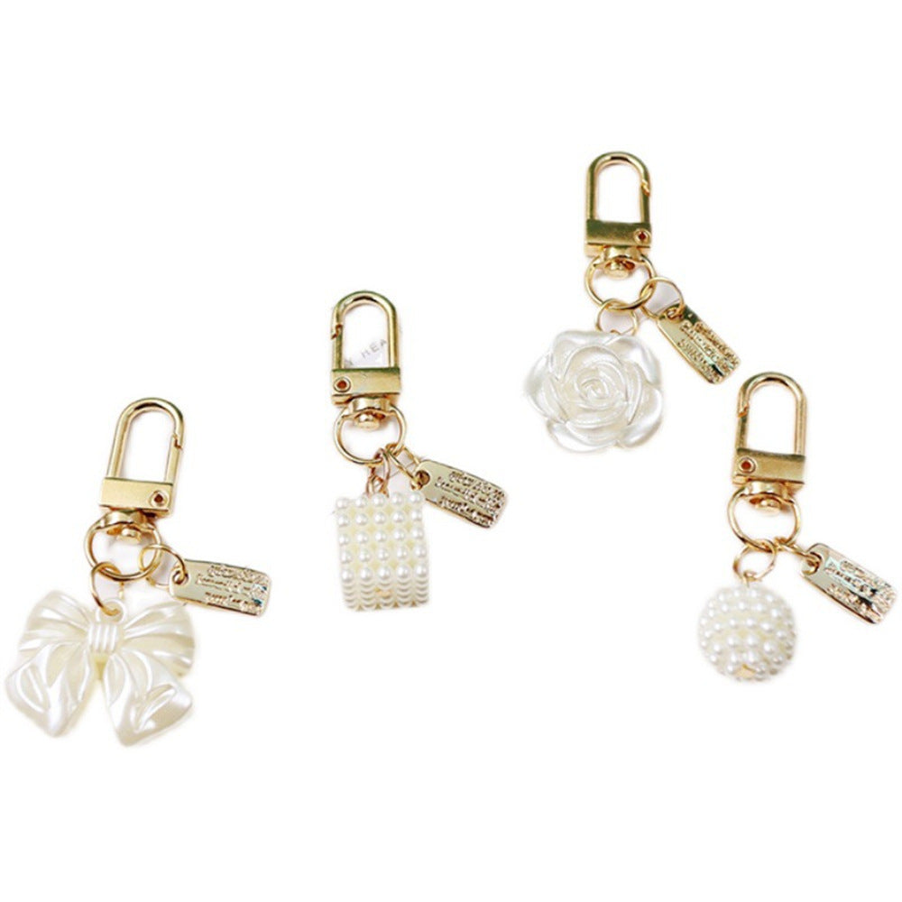 Cross-border Rose Bow Pearl Tassel Key Chain Car Pedant Decoration O1CN01ZApFaK29U7AlBAb0Z  2217109788070 0 cib