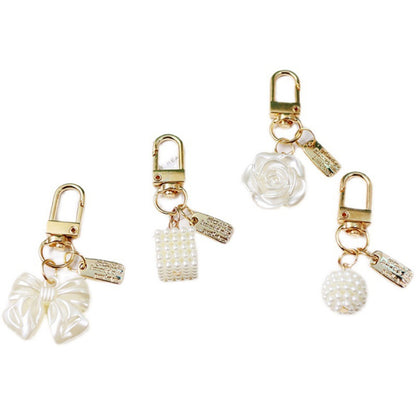 Cross-border Rose Bow Pearl Tassel Key Chain Car Pedant Decoration O1CN01ZApFaK29U7AlBAb0Z  2217109788070 0 cib