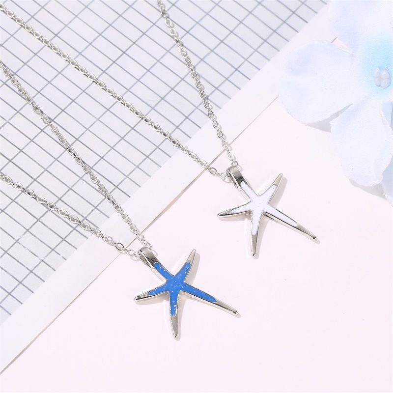 European And American New Starfish Pendant Fashion Simple Cute Starfish Women's Necklace O1CN01ZHxjfL1gDVp9mpXm4  22142942541