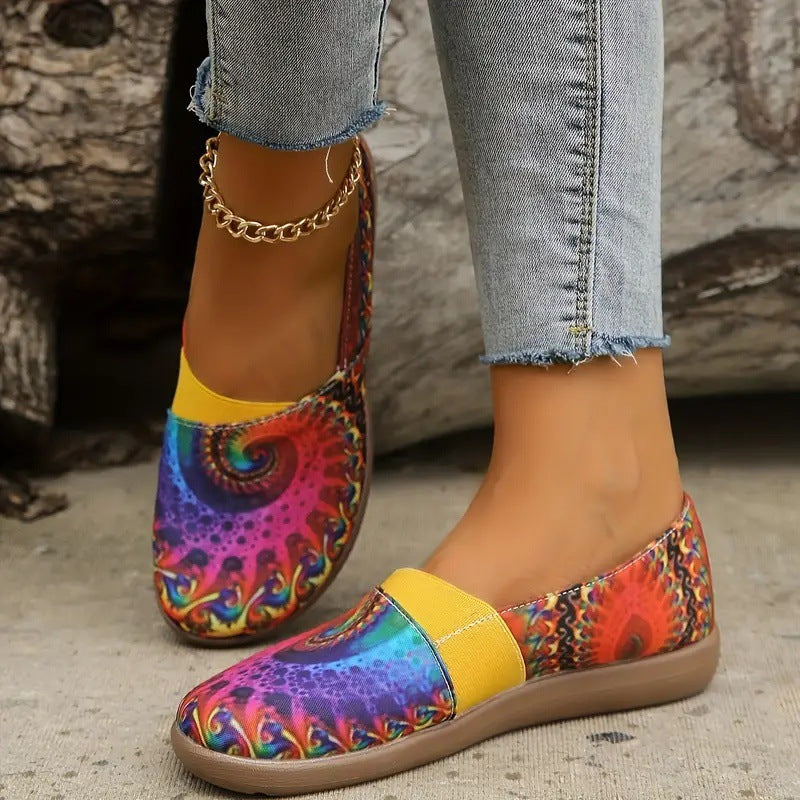 Women's Colorful Round Head Low-cut Leisure All-match Slip-on Shoes O1CN01ZN5iGJ1M6pvUGxgXp  2216420551386 0 cib