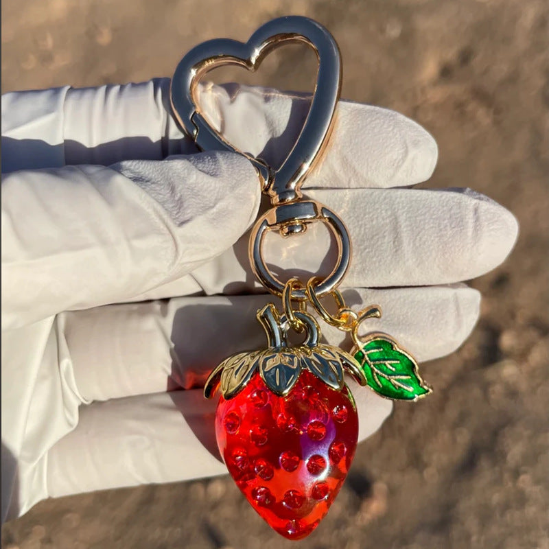 Cute Sweetheart Strawberry Keychain Creative Bag Pendant O1CN01aJoV3N1rOveeFpF9R  2217882135622 0 cib