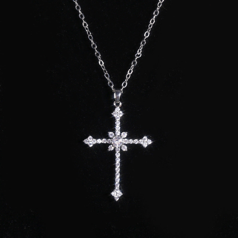Diamond Asterism Cross Pendant Necklace O1CN01ddxtuF1a92Ehirmf0  2212923173286 0 cib