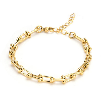 European And American Ins Cold Style Horseshoe Stitching Titanium Steel Bracelet O1CN01e9wTzQ25H3GBZ6OAo  1010947500 0 cib