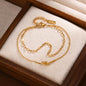 Versatile New Stainless Steel Women's Double-layer Knotted Twin Bracelet O1CN01ePBrP91aRohJYMk2s  2214540593327 0 cib