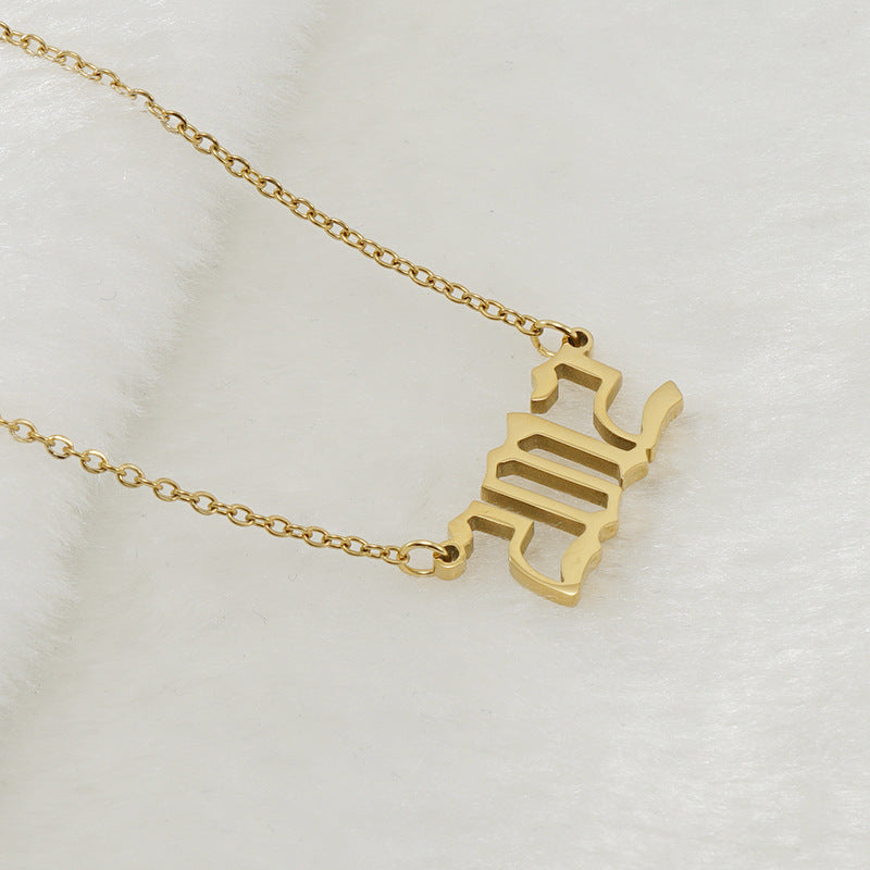 18K Stainless Steel 1990-2020 Year Necklace - HD Wireless Product #26