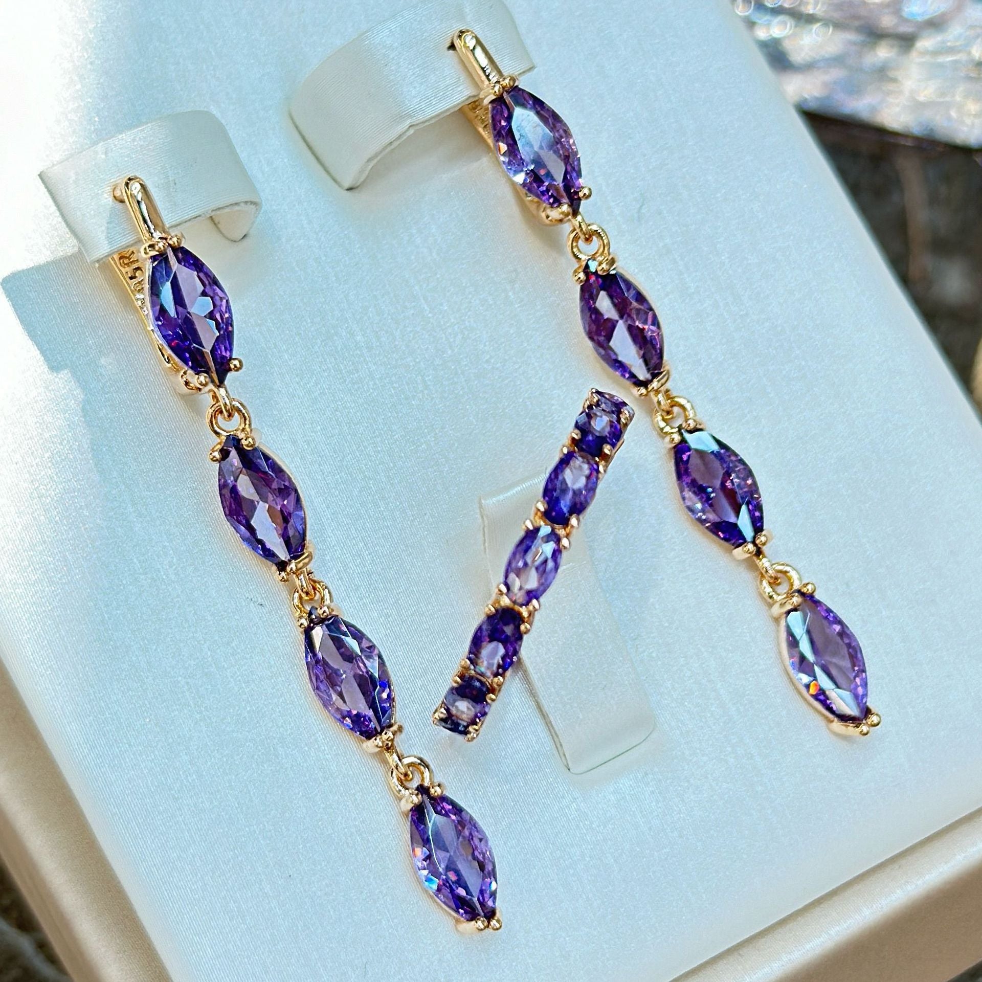 Amethyst Zircon Earrings Necklace Ring Suit O1CN01gQUgOL1CjAtOSe5rS  2826030116 0 cib