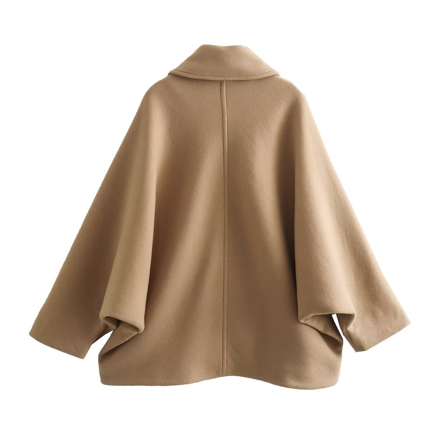 Winter Wool Blend Short Batwing Sleeve Woolen Overcoat Coat O1CN01gyiFkD1UxWKs7abGE  2215427202584 0 cib