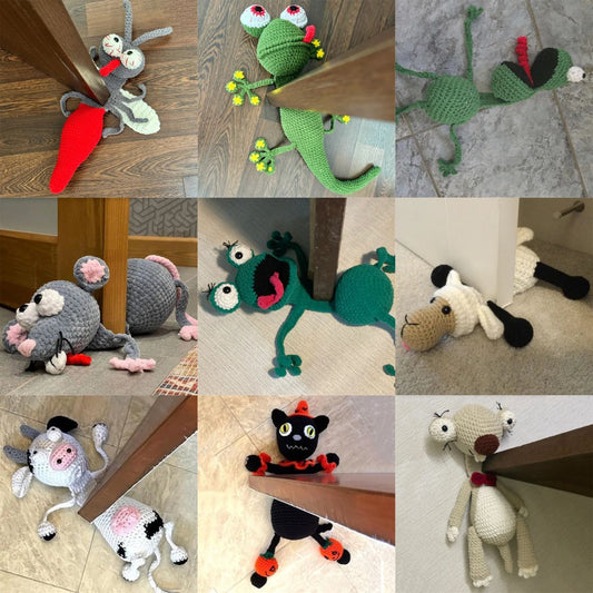 Hand-knitted Creative Animal Door Stop Ornaments O1CN01hEymD81YLkFoSOtgl  2213252623043 0 cib