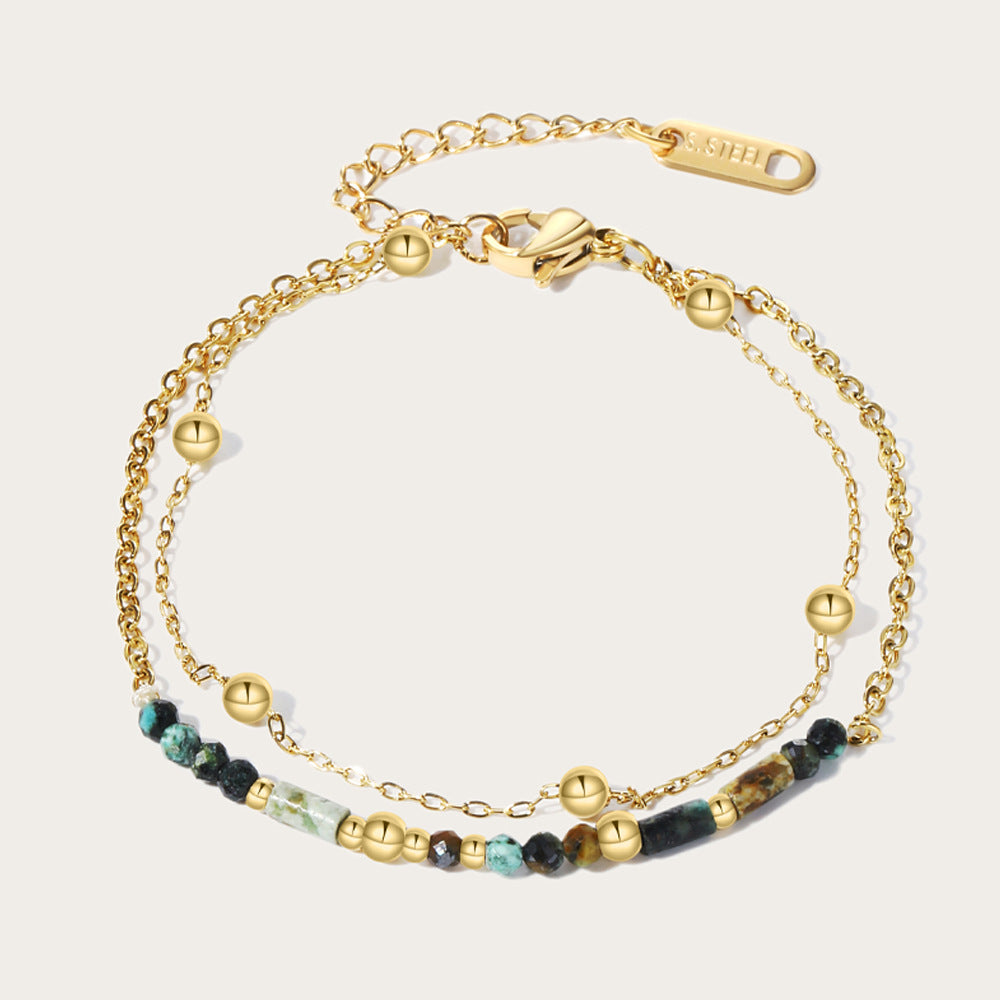 Natural Stone Titanium Steel Bracelet French Retro Twin O1CN01hToKf61TeSAgxF5eH  2838442407 0 cib