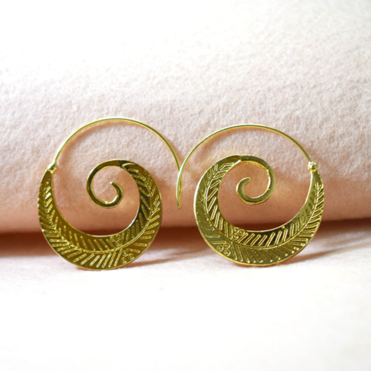 Round Spiral Leaf Exaggerated Vortex Earrings O1CN01j888In1wk3zdio3kc  2215451206345 0 cib