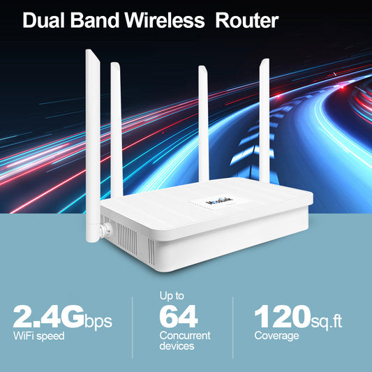 Dual-frequency wireless home broadband AC1200M through-wall high-speed transmission wireless wifi router factory direct sales - 图片 1