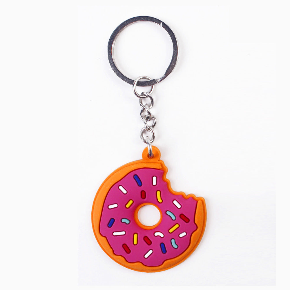 Simple Cartoon Cute Donut PVC Keychain O1CN01lRg9fs2CpaRUvLNhL  2213234698523 0 cib