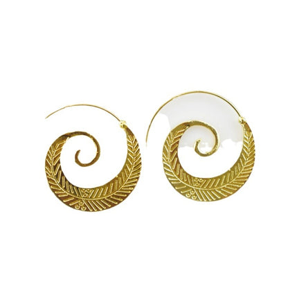 Round Spiral Leaf Exaggerated Vortex Earrings O1CN01laJvT31wk3zcCE3gW  2215451206345 0 cib