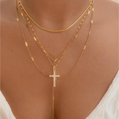 Fashion Special-interest Vintage Cross Pendant Clavicle Chain Multi-layer O1CN01m3xhXz29BKvnI0PIF  1007608029 0 cib 8f44e2a9 