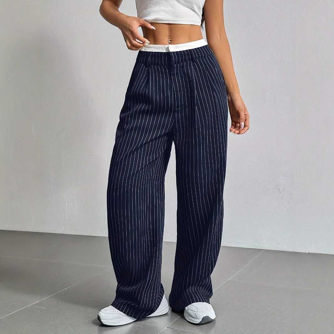 Stitching Suit Pants Simple Loose Drooping Straight-leg Pants O1CN01n02Eyb1WDq9uFcM6S  2218107542755 0 cib