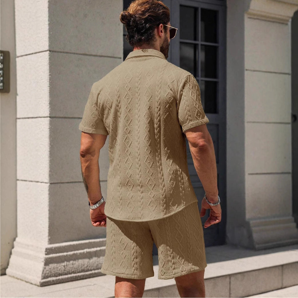 Men's Shirt Casual Loose Short Sleeves Shorts O1CN01nMMFbK1KjBvJd1Z8v  2216606661199 0 cib