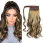 European And American Style Wig Ponytail Women's Long Curly Hair Elastic Velcro Wave Realistic Ponytail Braid O1CN01noDjct1sl