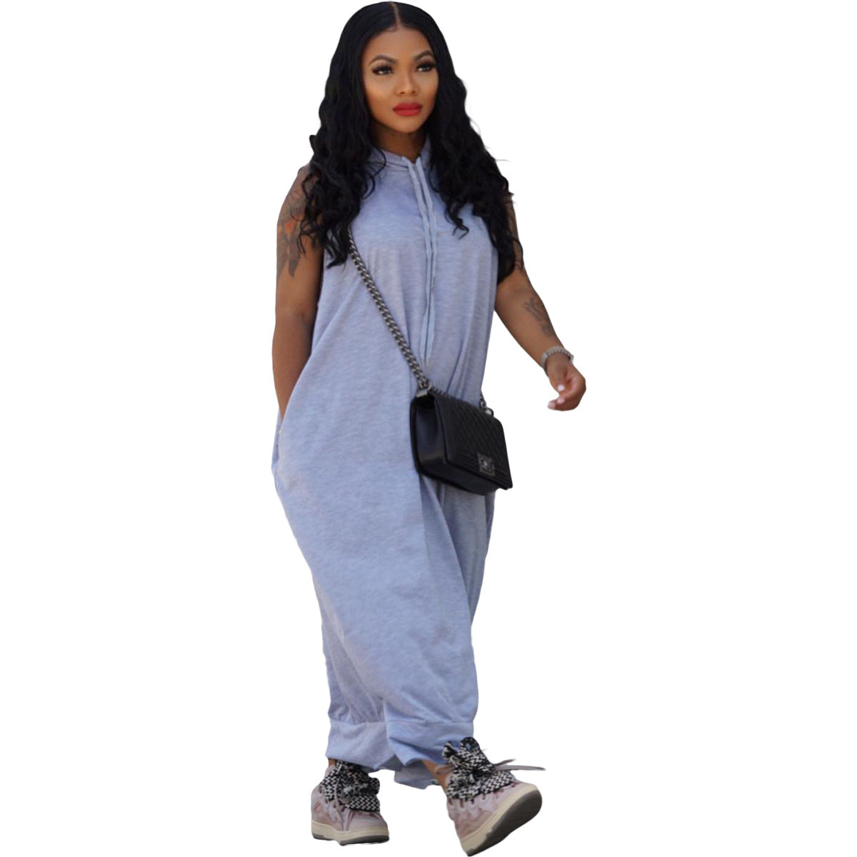 Women's Cape Sleeveless Pocket Loose Dress O1CN01nwYU0328wDhVmURIs  3910817996 0 cib