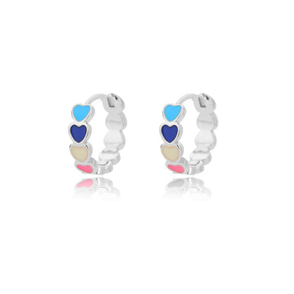 Colorful Oil Necklace C- Shaped Heart Shaped Ear Ring O1CN01oPjOig1DmfKDsYmx2  3982340259 0 cib