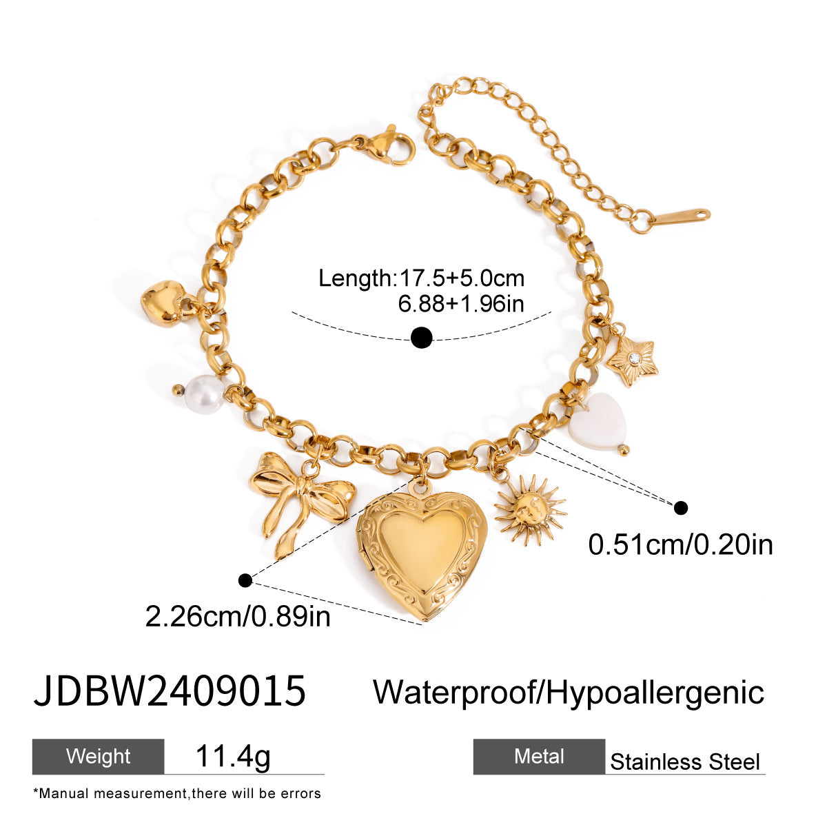 Love Chain Bracelet Fashion Titanium Steel Pearl Bow Bracelet O1CN01qPXcYp2ElaSwU7eSR  2210913638785 0 cib