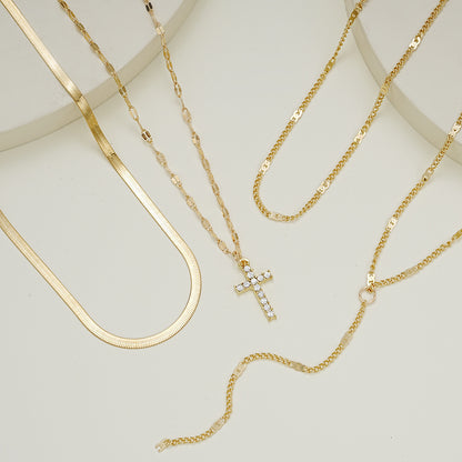 Fashion Special-interest Vintage Cross Pendant Clavicle Chain Multi-layer O1CN01qfBQ4w29BKvkxKlOw  1007608029 0 cib