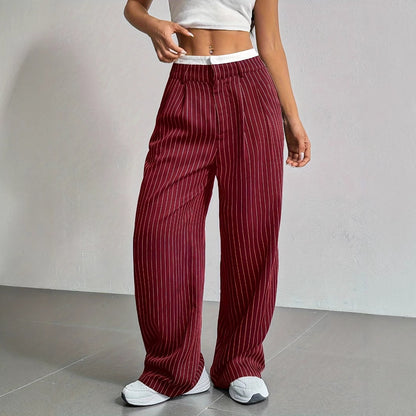 Stitching Suit Pants Simple Loose Drooping Straight-leg Pants O1CN01qo6wAZ1WDq9q9ZRbN  2218107542755 0 cib