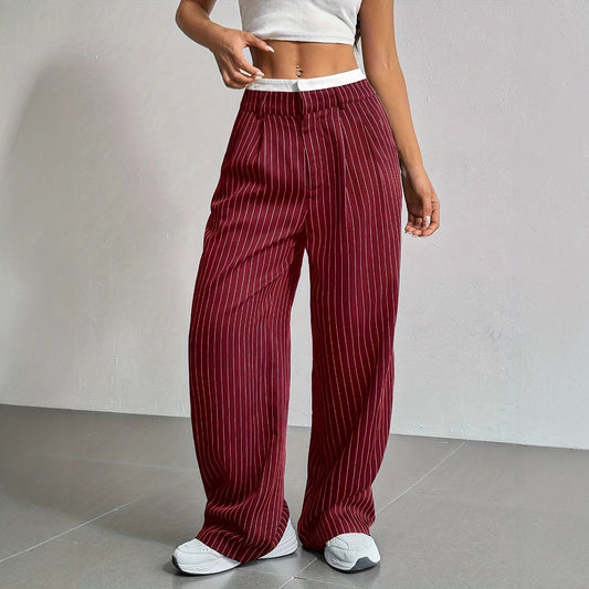 Stitching Suit Pants Simple Loose Drooping Straight-leg Pants O1CN01qo6wAZ1WDq9q9ZRbN  2218107542755 0 cib