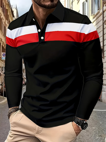Men's Button Casual Slim Lapel 3D Printed Long Sleeve O1CN01r3RG3v1e0ZcSCXXNx  2218449613809 0 cib