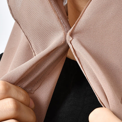 Lazy Chiffon Convenient Headscarf Magnetic Buckle Fixed Anti-drop Solid Color O1CN01rPUQAo2AN4n6STXhd  946258190 0 cib