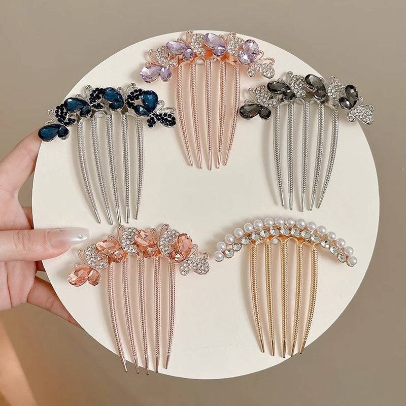 Rhinestone Butterfly Insert Comb For Updo Barrettes O1CN01rjVIhv1ycqy19dgKT  2206483346600 0 cib