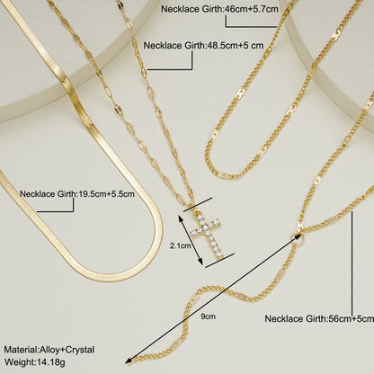 Fashion Special-interest Vintage Cross Pendant Clavicle Chain Multi-layer O1CN01roKiBm29BKvicETcB  1007608029 0 cib