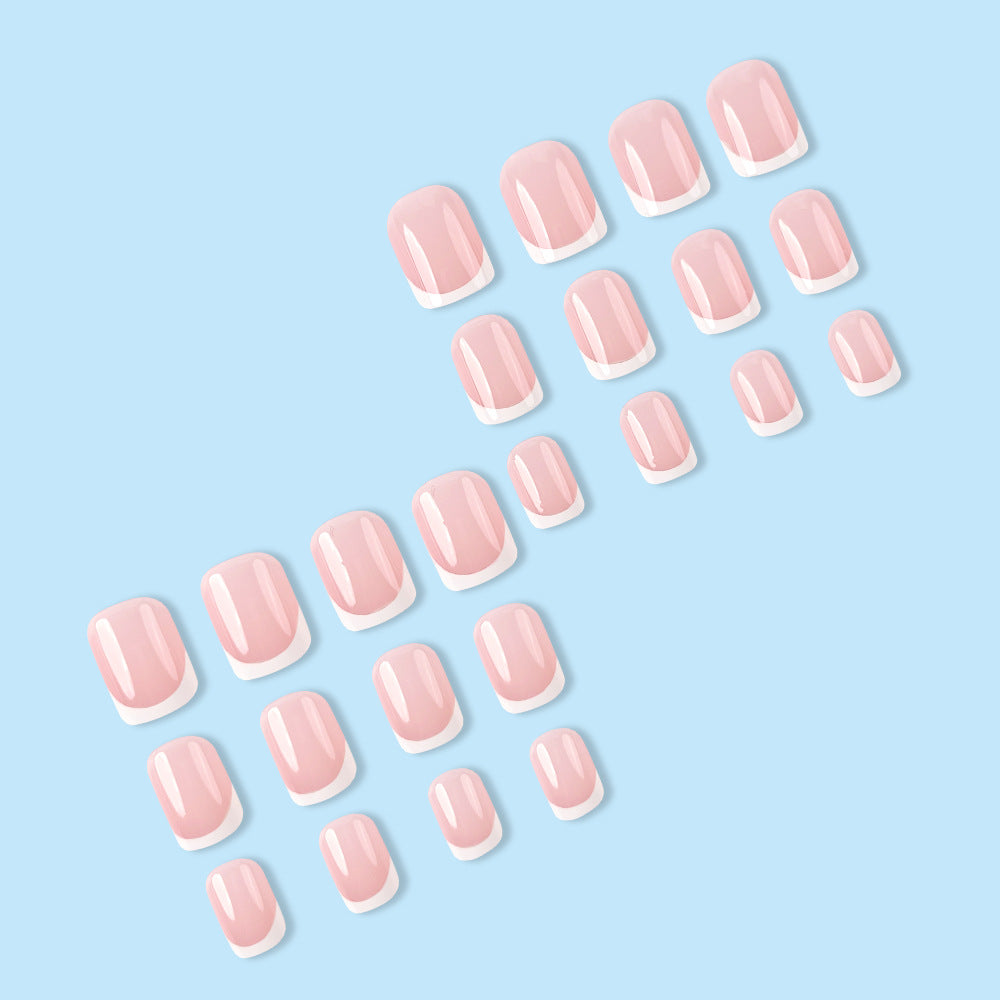 Simple White French Fake Nails O1CN01sPX6uS2G1u6j86Fm0  3317688956 0 cib