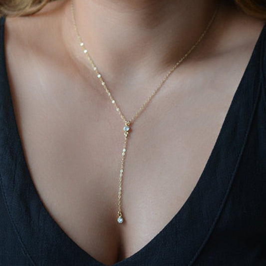 Fashion Simple Rhinestone Ball Pendant Necklace For Women O1CN01tKIuZH1m7SM7aTYwA  2216182244907 0 cib