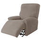 Cross-border European-style Recliner Stretch Sofa Cover Thickened Diagonal Stripe Fleece Recliner Protective Pad Non-slip Fur