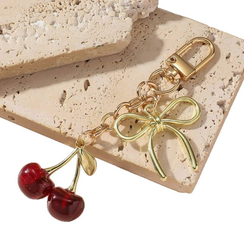 Exquisite Three-dimensional Fruit New Shiny Simulation Cherry Pendant Keychain O1CN01vvIEOd28YrmGR7TtE  2218873617945 0 cib