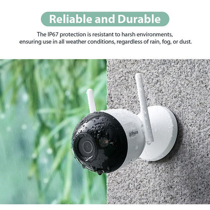 Dahua 2.5K Outdoor Monitoring WIFI HD Camera Voice Intercom SD storage F4C
